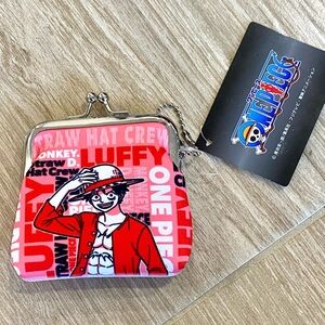 New Anime ONE PIECE Luffy and Jinbei Pattern Coin Purse Wallet